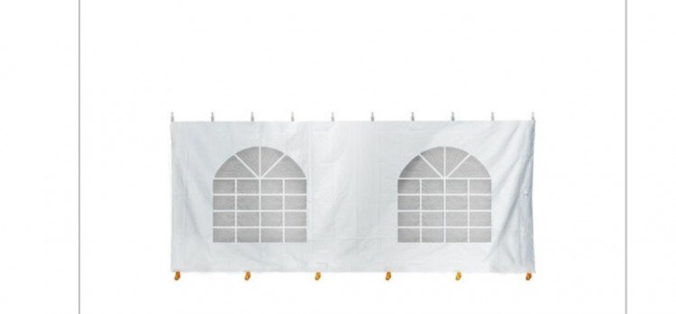 20×8 windowed tent sidewall