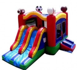 Sport Arena Dry Bounce House W/Slide Combo