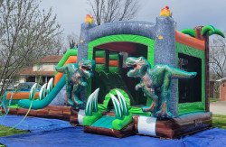 20220402 130433 1674529657 Dino Dive Bounce House W/Slide Combo (Dry Option)