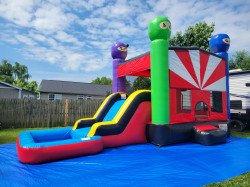 20220611 104307 1674522439 Ninja Warrior Bounce House W/Slide Combo (Dry Option)