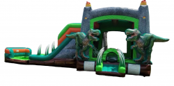 Dino Dive Bounce House W/Slide Combo (Wet Option)