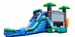 Surf up Bounce House W/Slide combo (Wet Option)